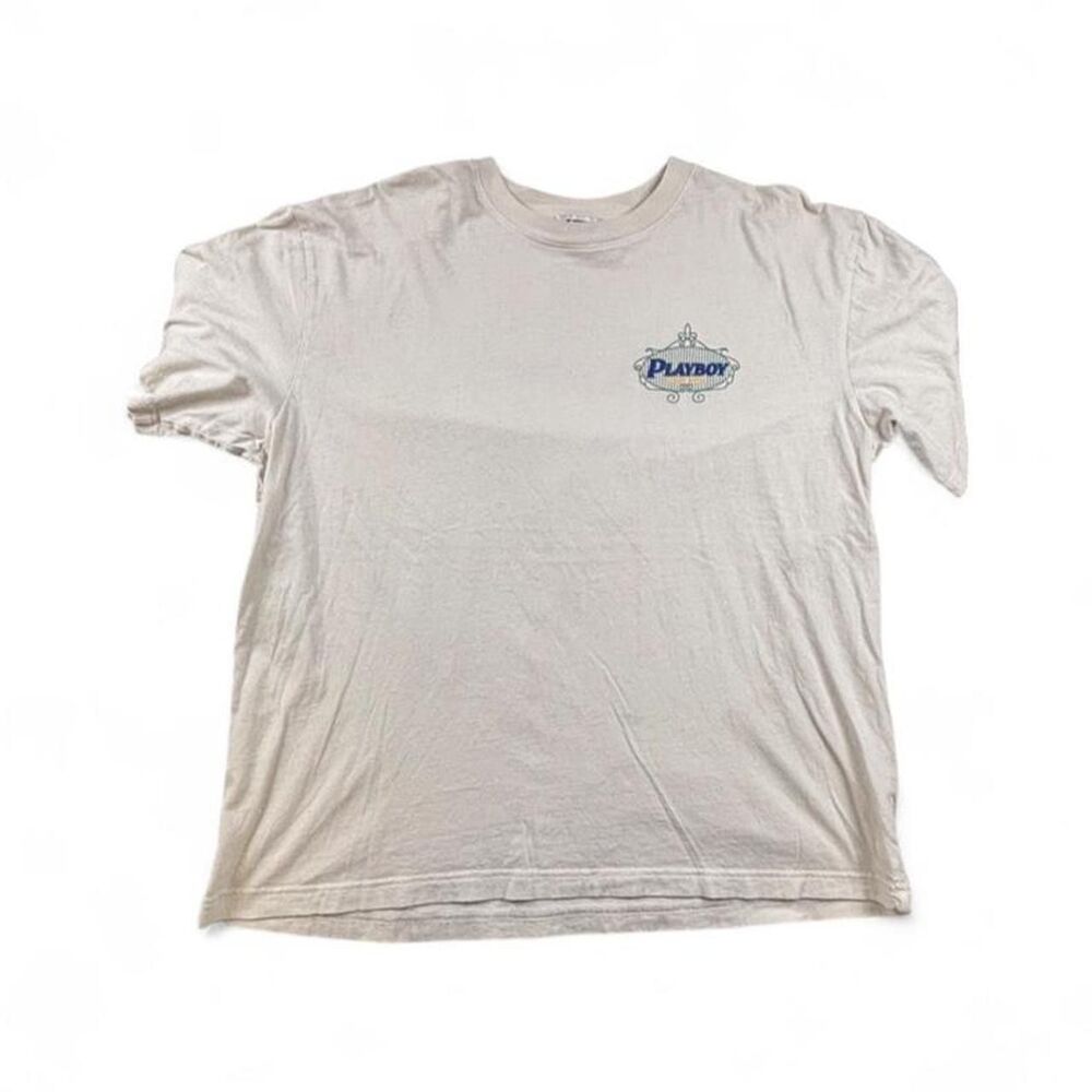 Playboy x PacSun Logo T-Shirt Men's XL White Graphic Bunny Cotton Tee